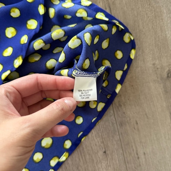 🦃5 for $25🦃 Apt 9 Blue & Yellow Moonlight Polka Dot Cami - Picture 4 of 5
